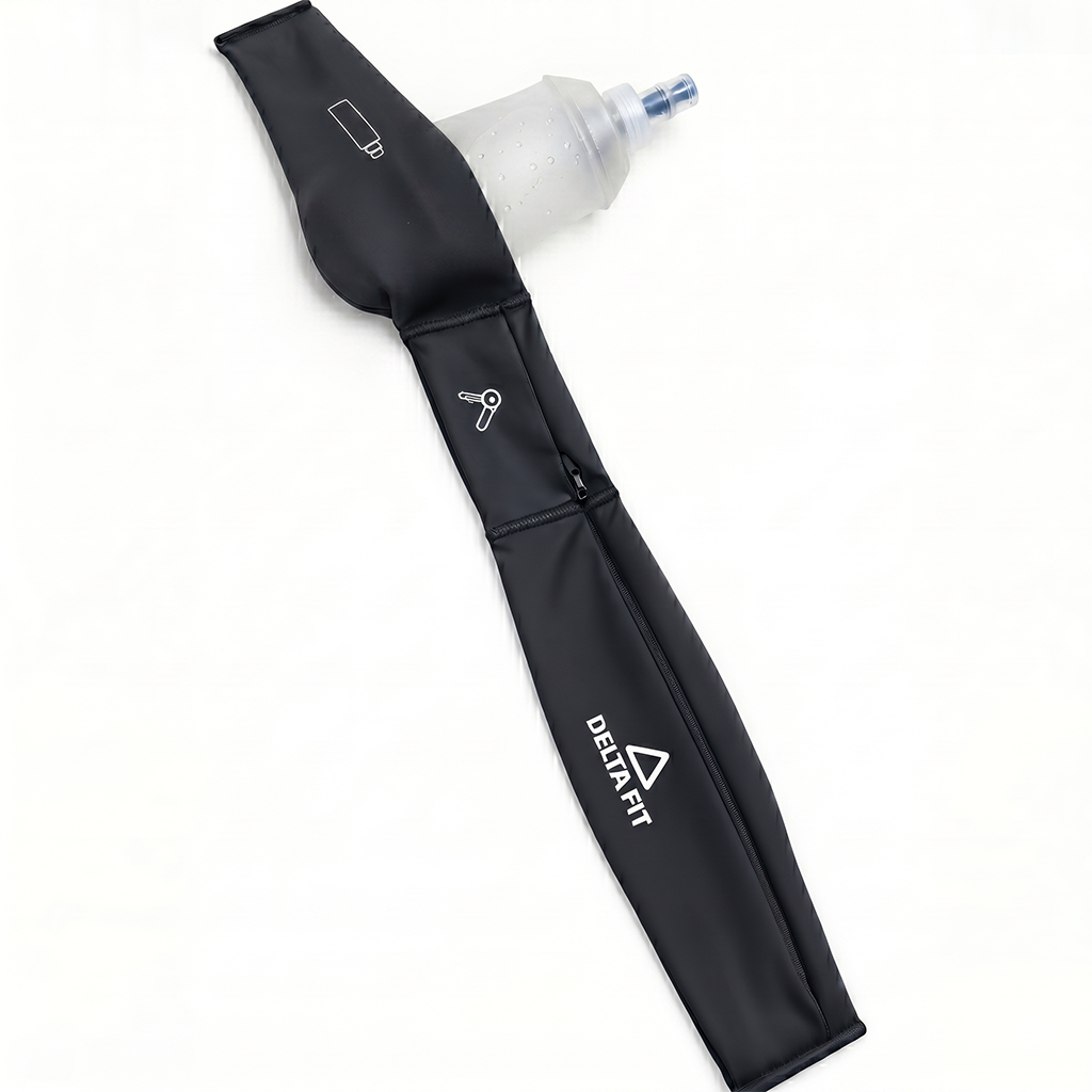 Delta Fit - Drinkflask - in 3 kleuren beschikbaar - Silicoon - Ideaal voor Longrun / Trailrun - 500 ML / 250 ML - Set van 2