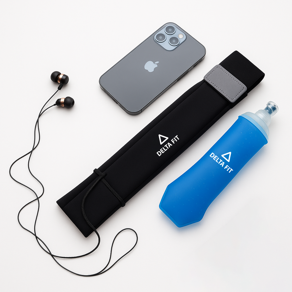 Delta Fit - Drinkflask - Silicoon - Ideaal voor Longrun / Trailrun - 500 ML / 250 ML - Set van 2