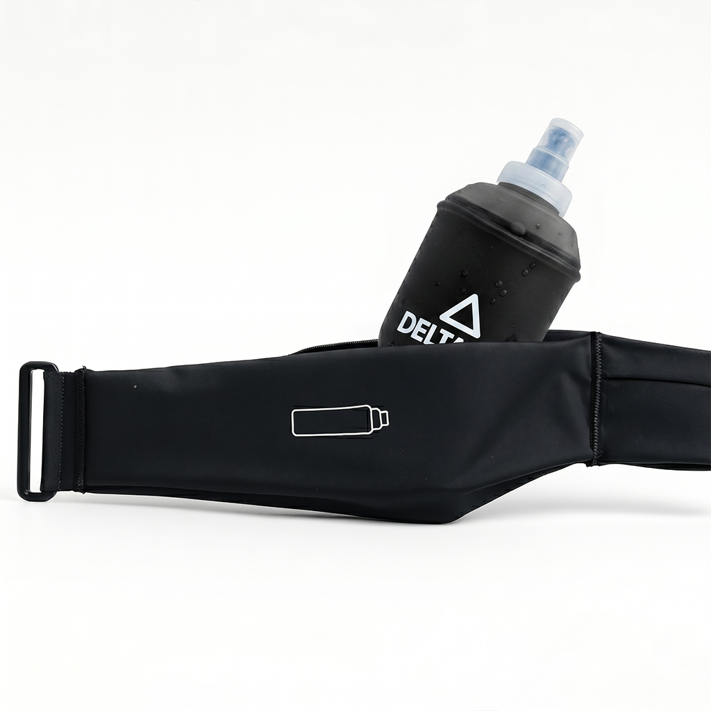 Delta Fit - Drinkflask - in 3 kleuren beschikbaar - Silicoon - Ideaal voor Longrun / Trailrun - 500 ML / 250 ML - Set van 2