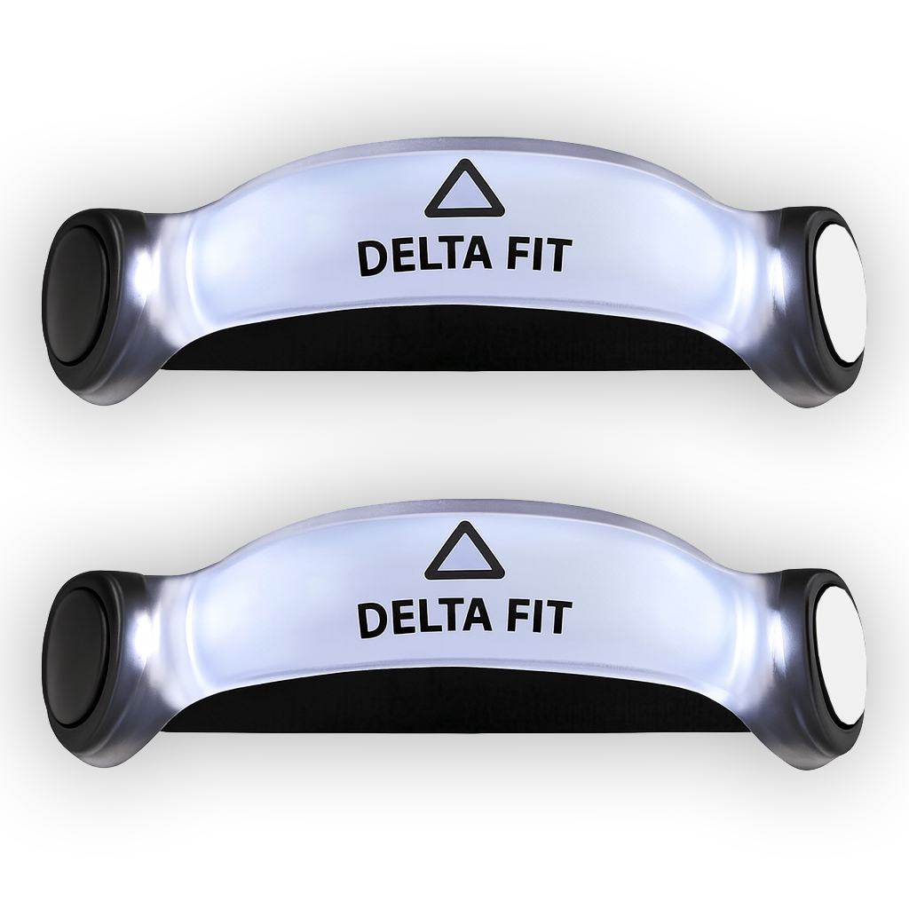 Delta Fit Hardloopverlichting - Set van 2 - Waterafstotend - met Batterij - Wit