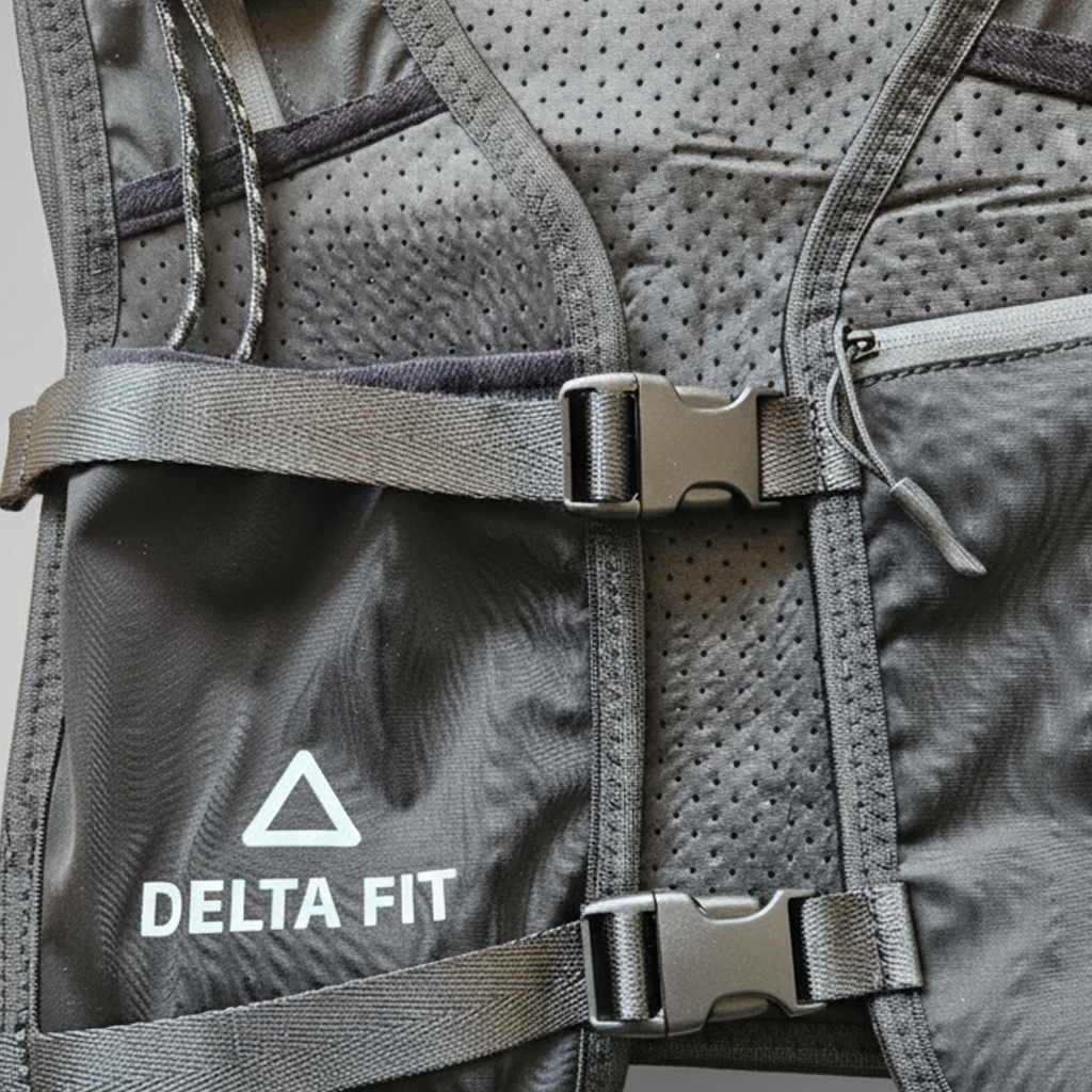 Delta Fit Hardloopvest met Verlichting – Ademend, Licht en Getailleerd