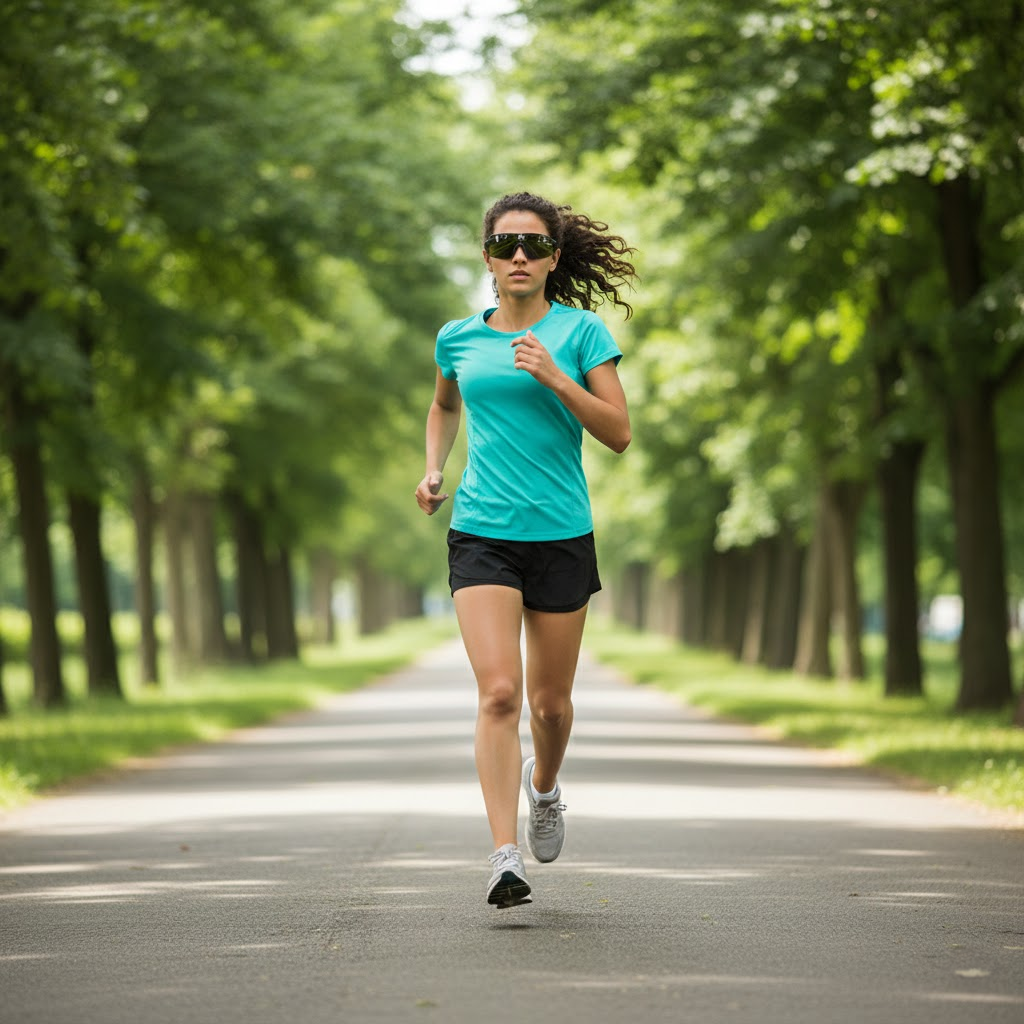 Delta Fit Running Zonnebril – UV-bescherming – Zwart met zwarte glazen