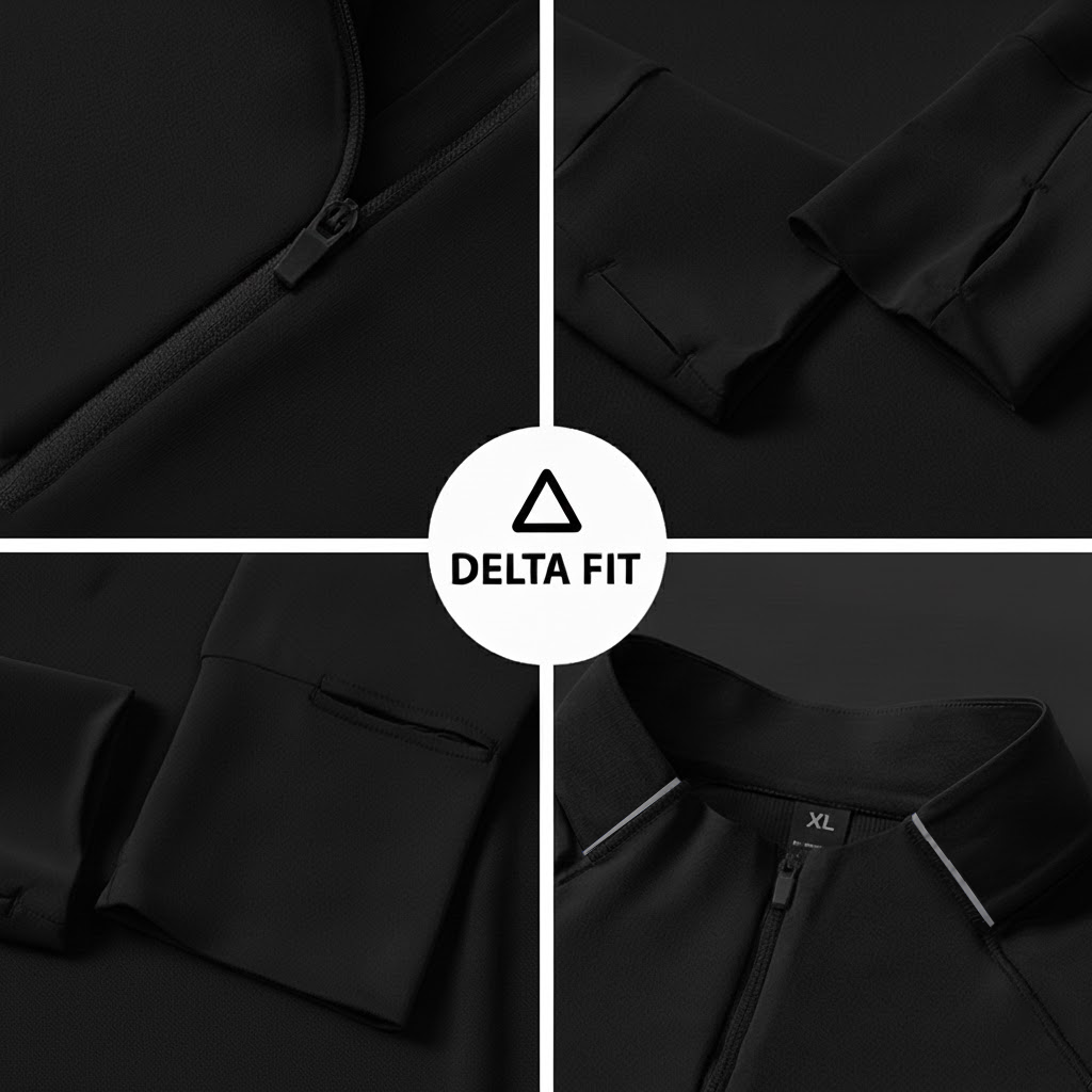 Delta Fit Hardlooptrui – Ultralicht & Ademend – Dry Mesh