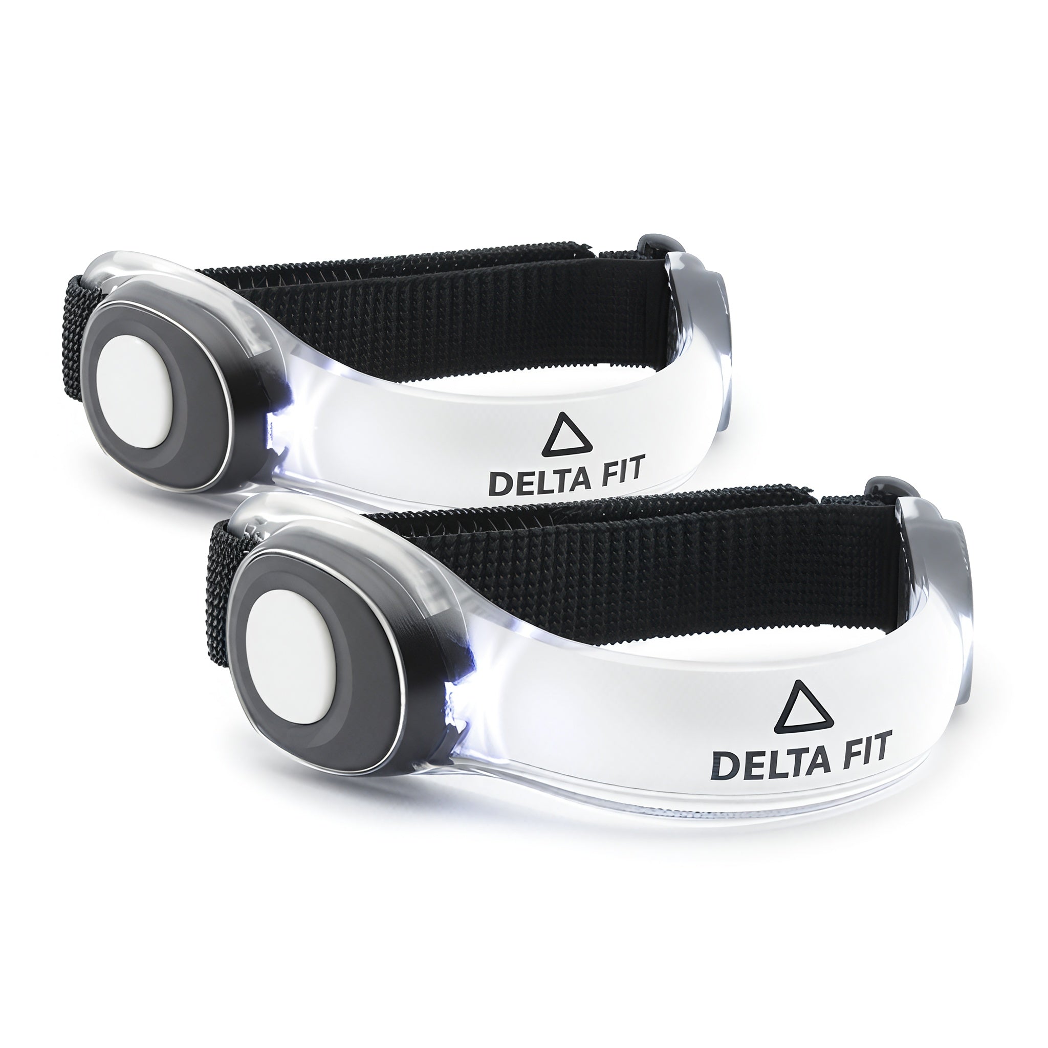 Delta Fit Hardloopverlichting - Set van 2 - Waterafstotend - met Batterij - Wit