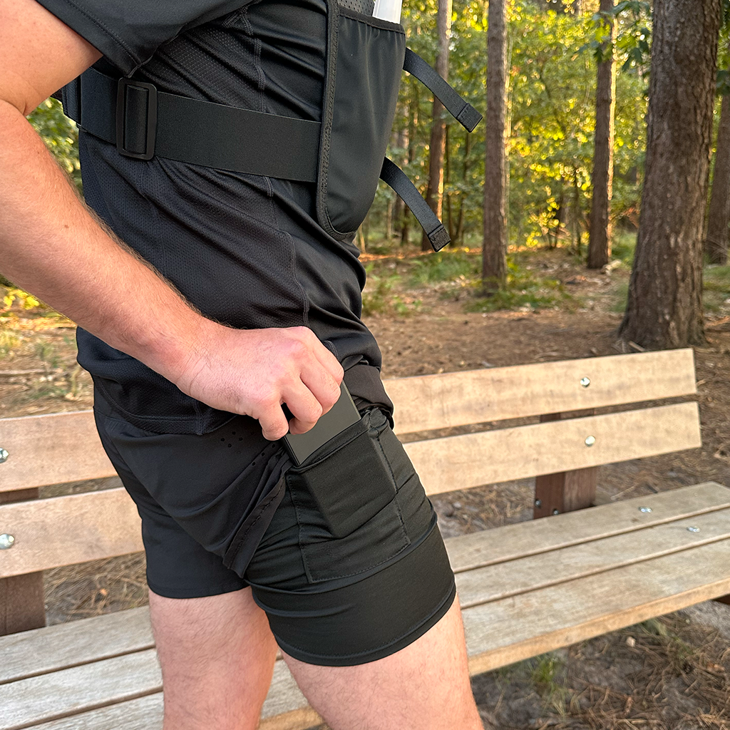 Delta Fit 2 in 1 Hardloopbroek – Met Zwarte Ondershort – Dry Mesh - Unisex