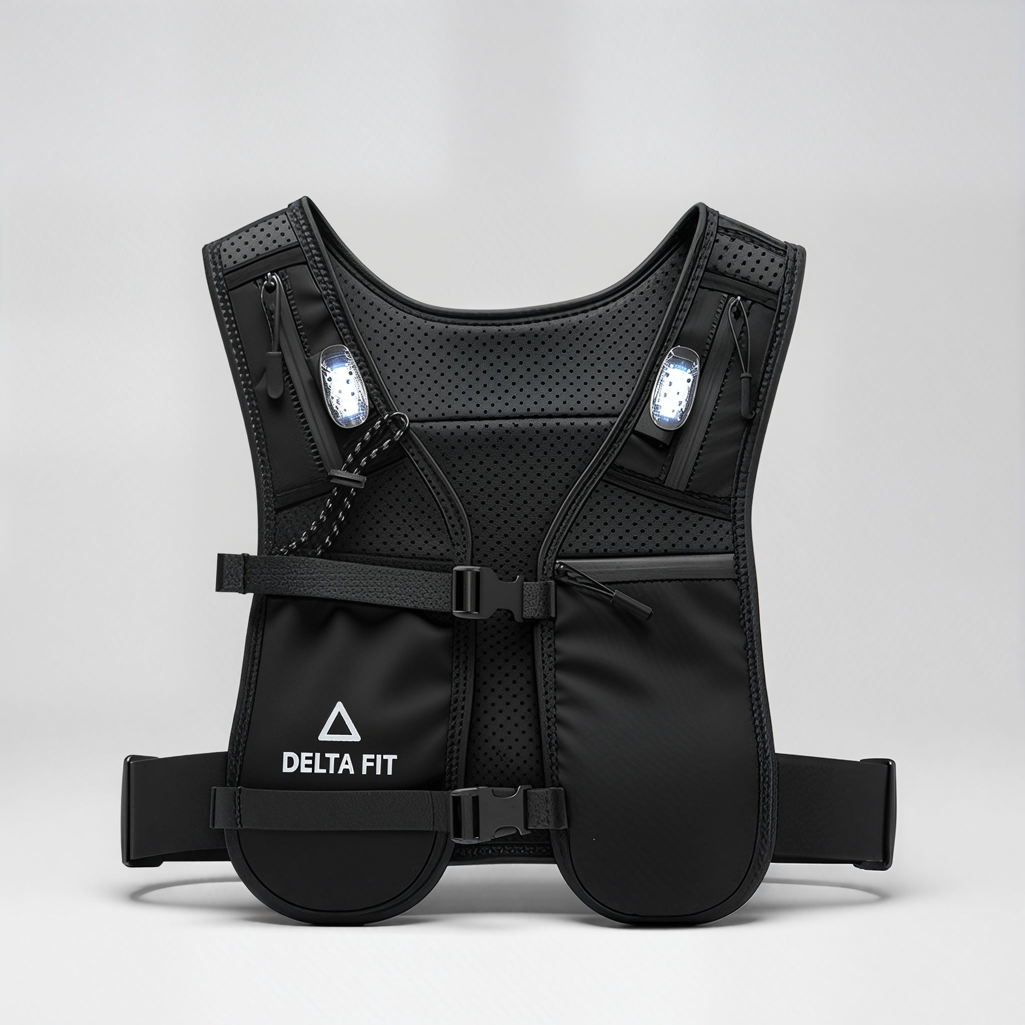 Delta Fit Hardloopvest met Verlichting – Ademend, Licht en Getailleerd