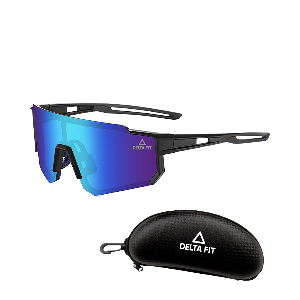 Delta Fit Running Zonnebril – UV-bescherming – Zwart / Wit