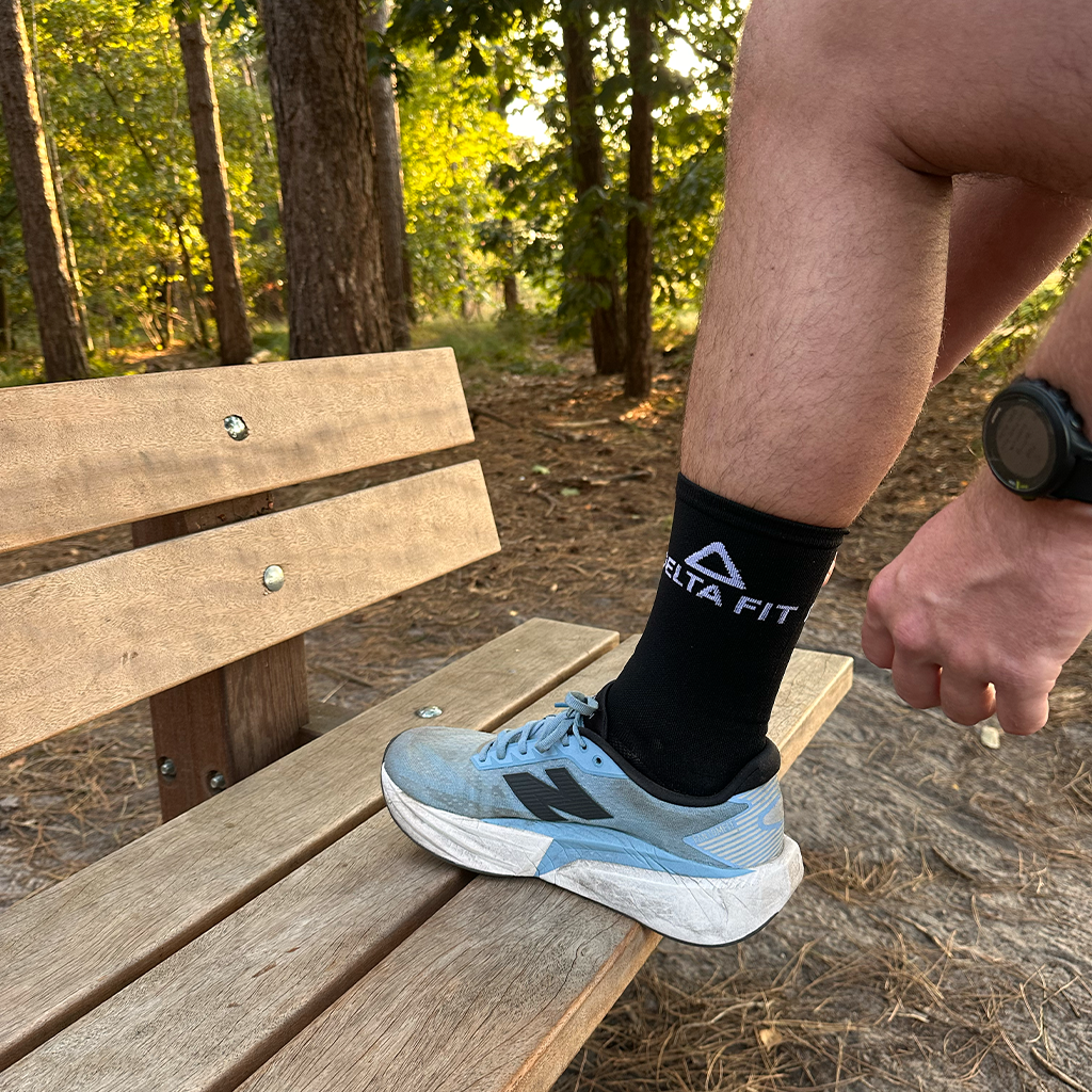 Delta Fit Hardloopsokken Kort – Sneldrogend & Vochtwerend - Zwart