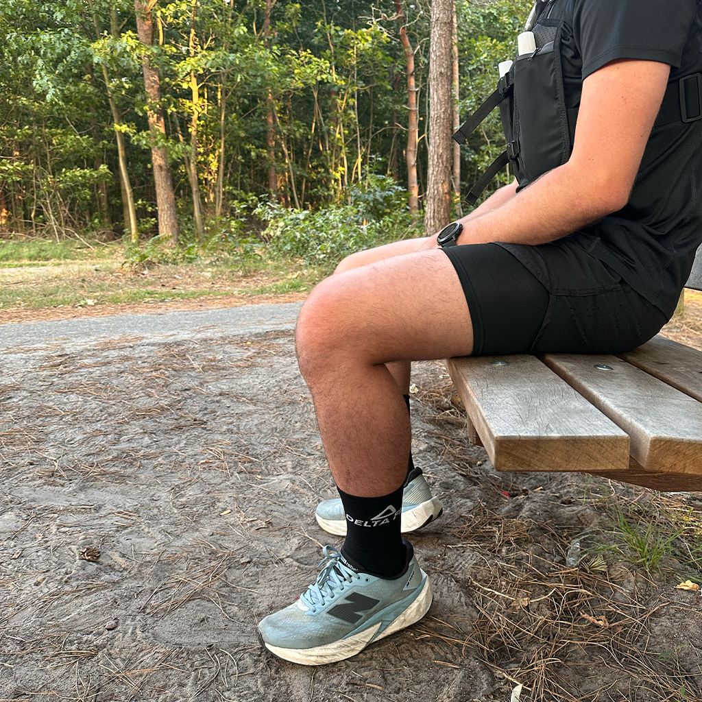 Delta Fit Hardloopsokken Kort – Sneldrogend & Vochtwerend - Zwart